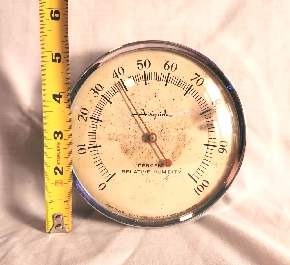 vintage airguide weather station barometer