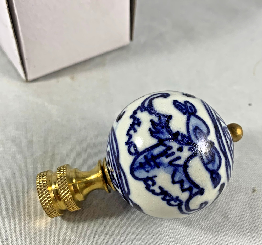 PROSPERITY BLUE AND WHITE FINIAL