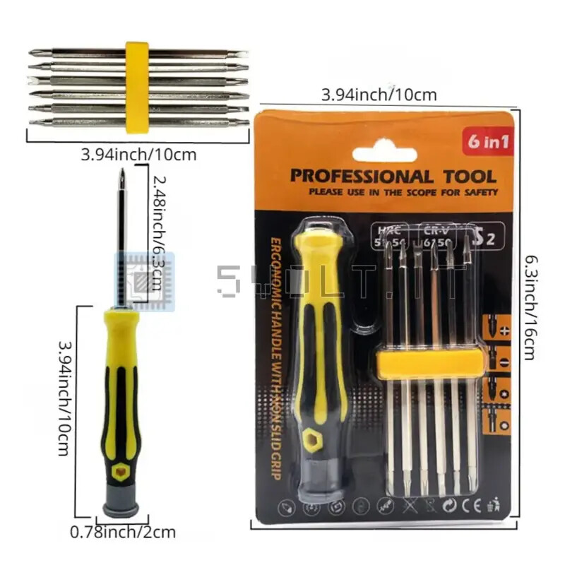 12-in-1 Compass Wrench Screwdriver Set for Philips for Torx Multifunction