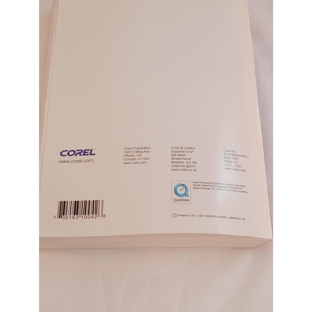 Corel Coreldraw Graphics Suite 12 For Windows - Book Only