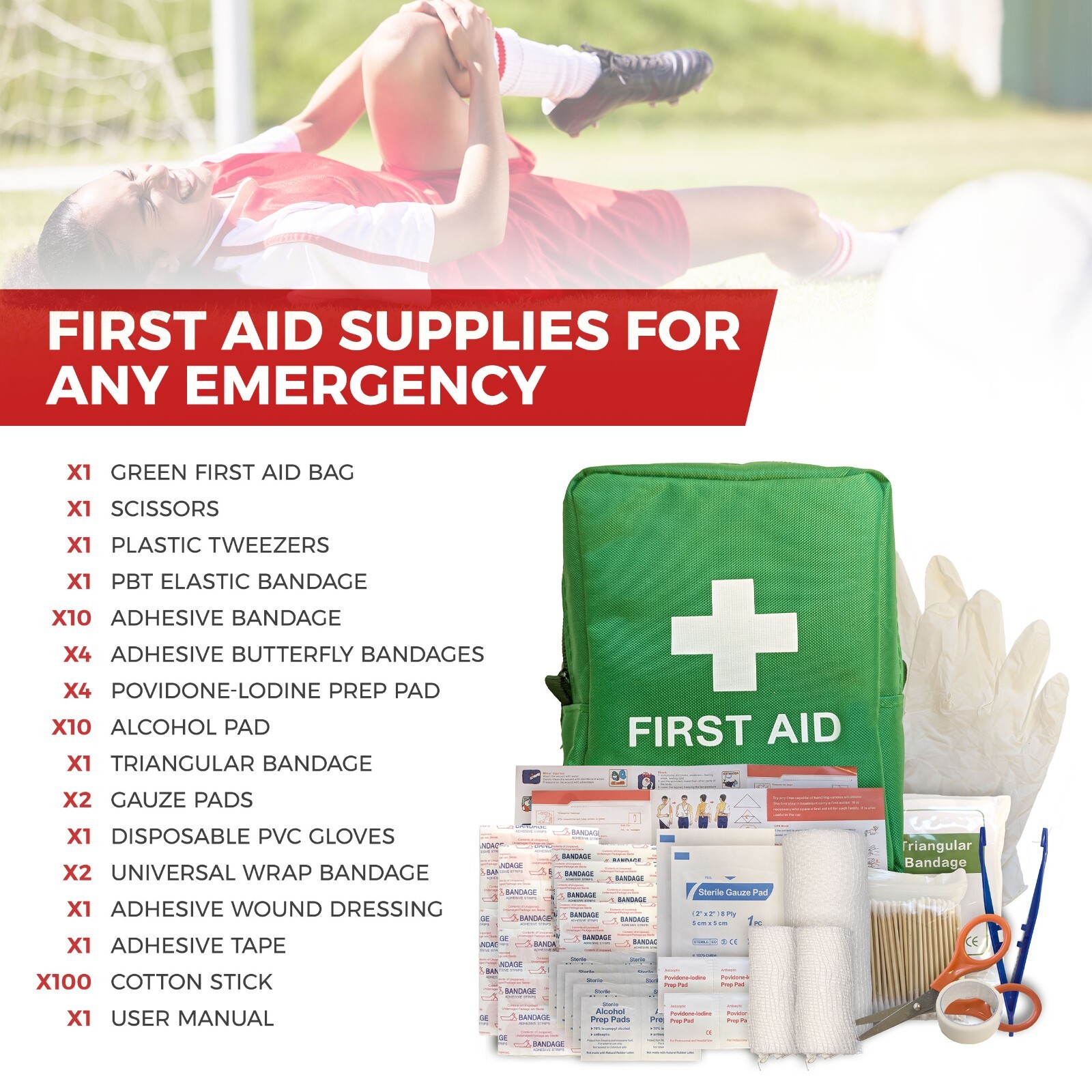 Bug Out Bag Starter Kit - 72 Hour Kit for 1 Person – Backpack Survival Kit