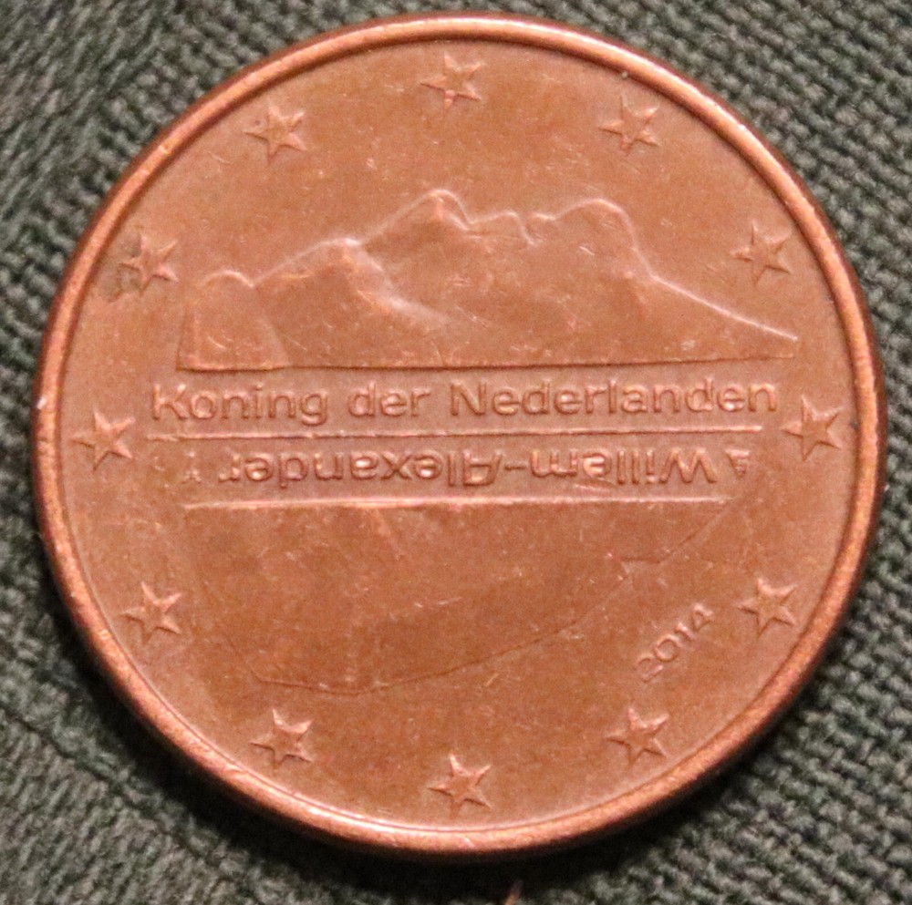 2014 Netherlands Five Euro Cent Coin