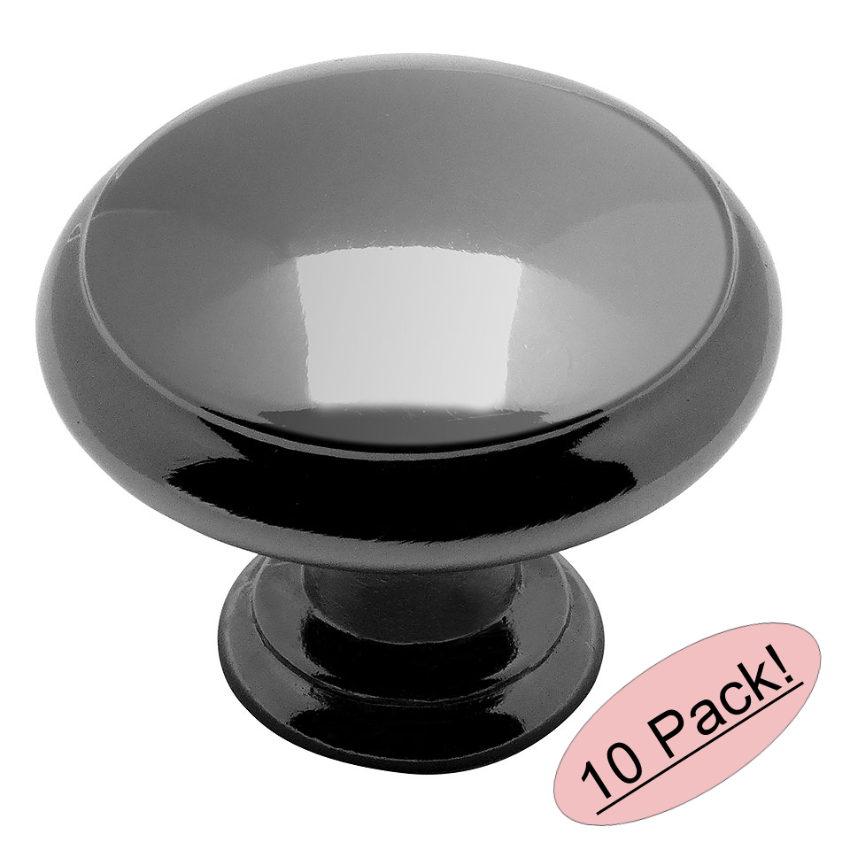 *10 Pack* Cosmas Cabinet Hardware Black Nickel Knobs #5422BN