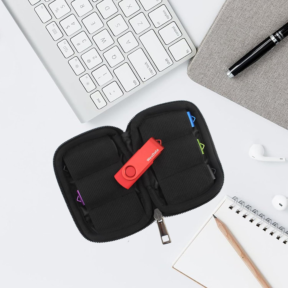 Flash Drive Case - USB Holder, Storage Bag for Thumb Drives, Lightweight, Pro...