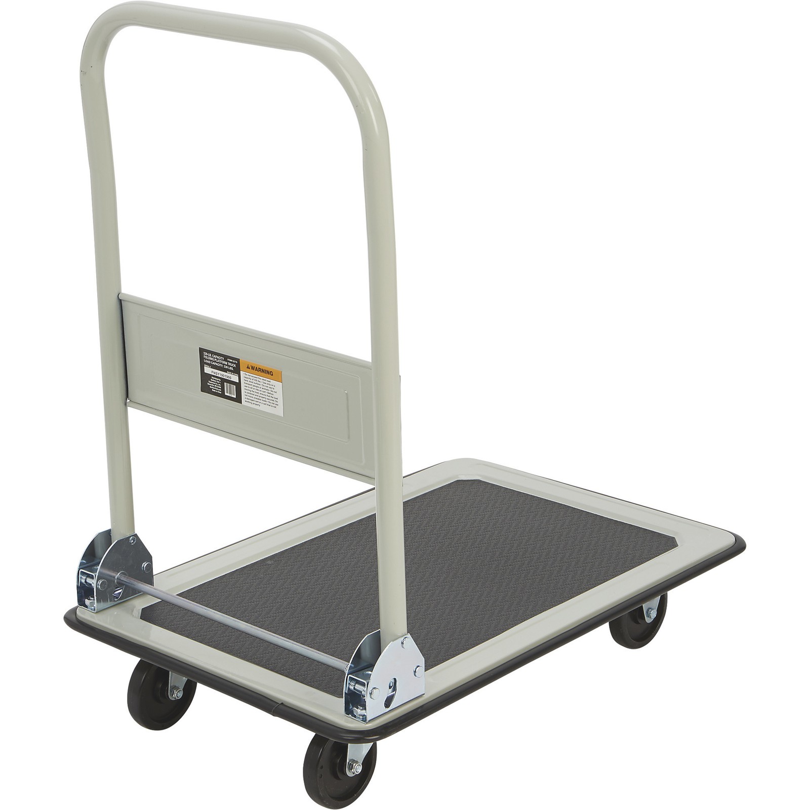 Ironton Folding Platform Truck, 330-Lb. Capacity, 29in.L x 19in.W, 4in. Casters