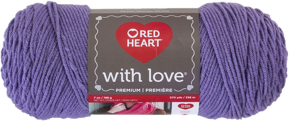 Red Heart With Love Yarn Lilac