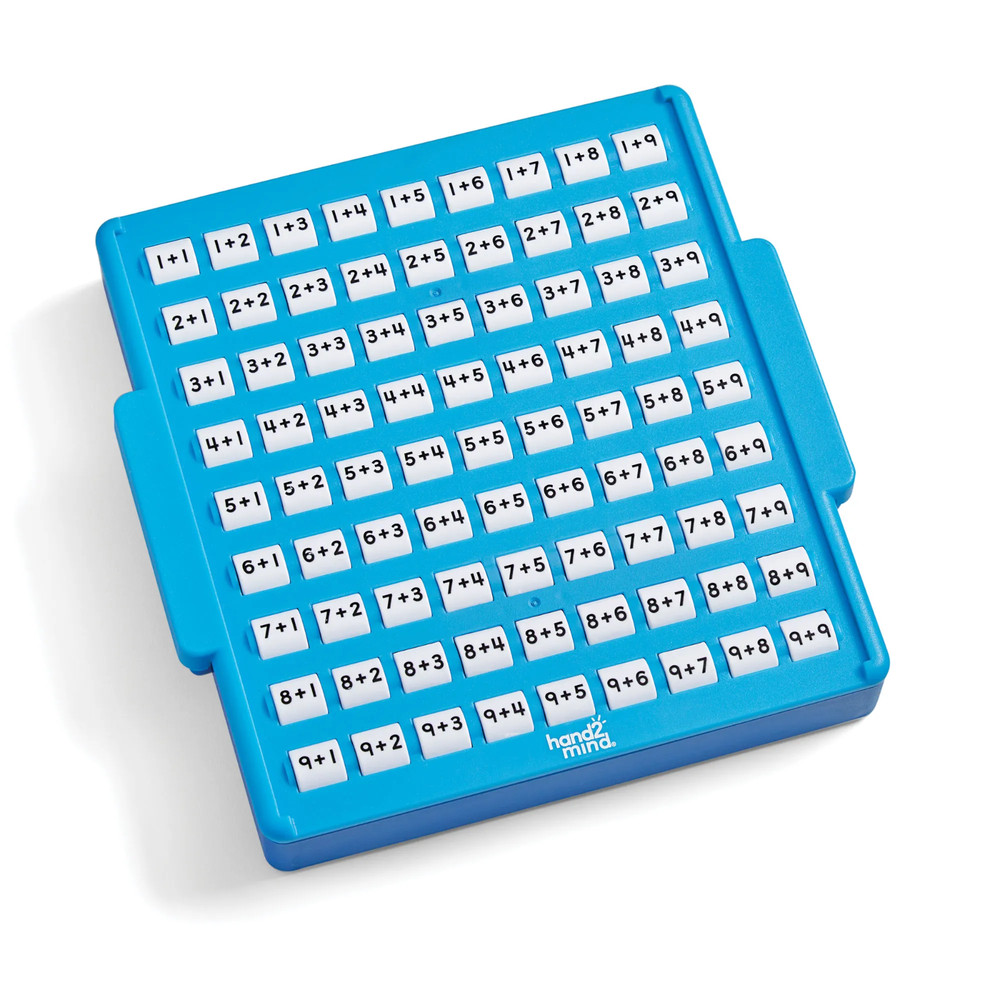 hand2mind Addition Practice Board Ages 3+ Self-Checking Math Toy 81 Equations