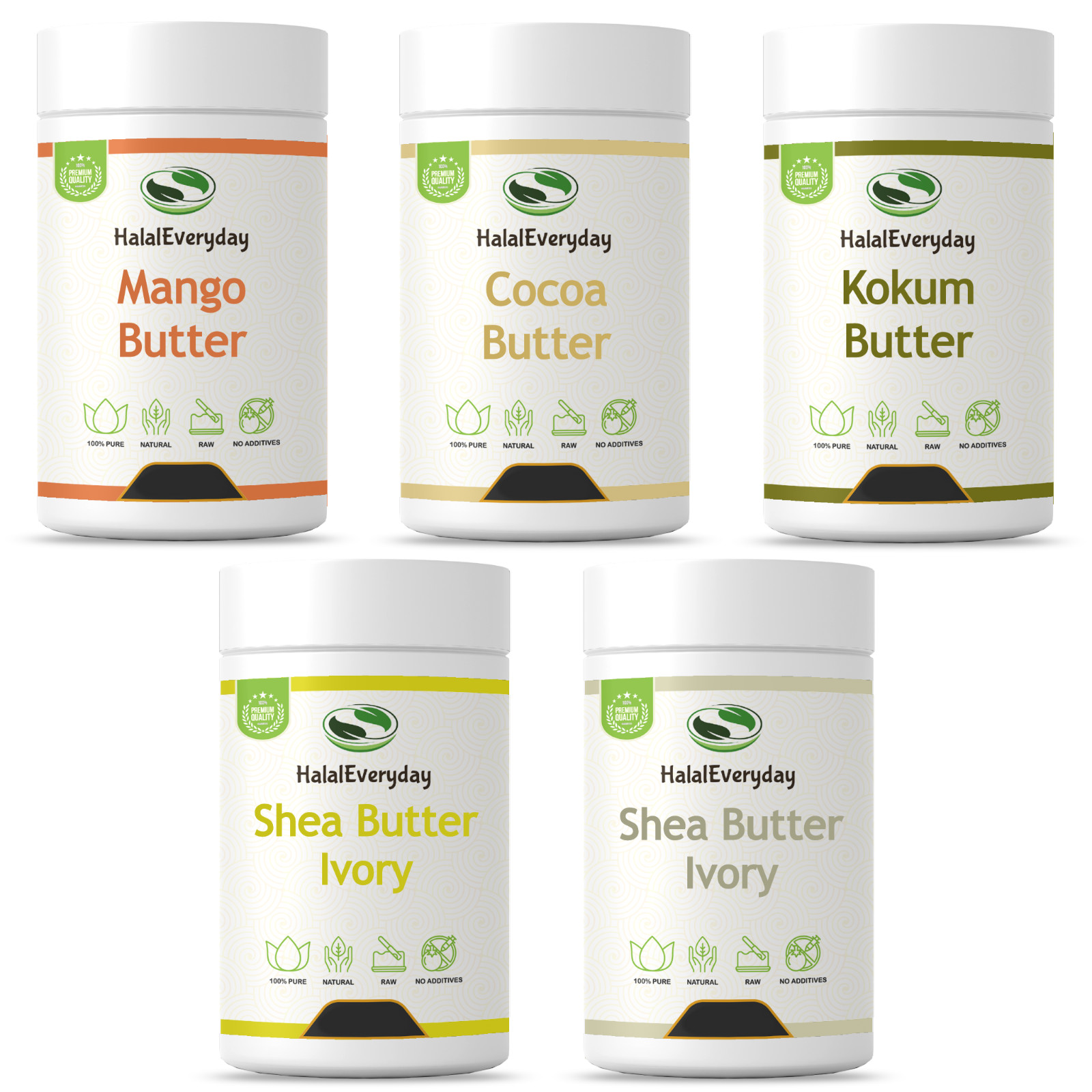 Raw Organic Butter 100% Pure Natural Cold Pressed Fresh Skin Face Hair Body DIY