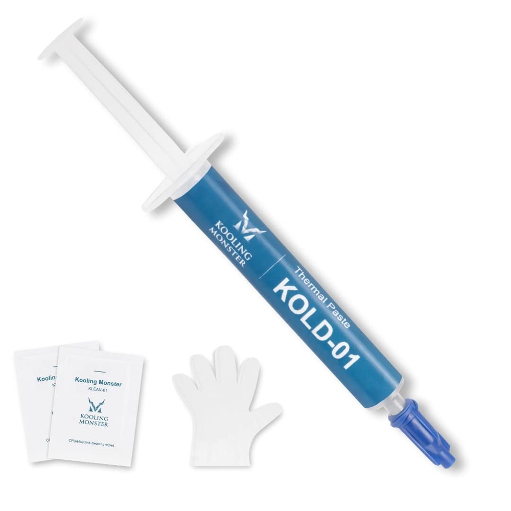 KOLD-01, High Performance Silicone Thermal Paste for Cooling All CPU/Heatsink...