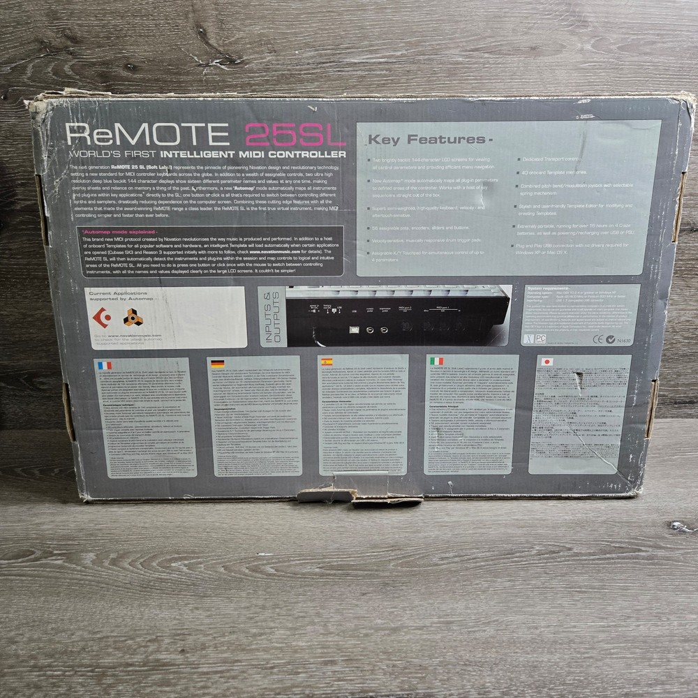 Novation ReMote 25SL World's First Intelligent MIDI Controller Open Box Tested