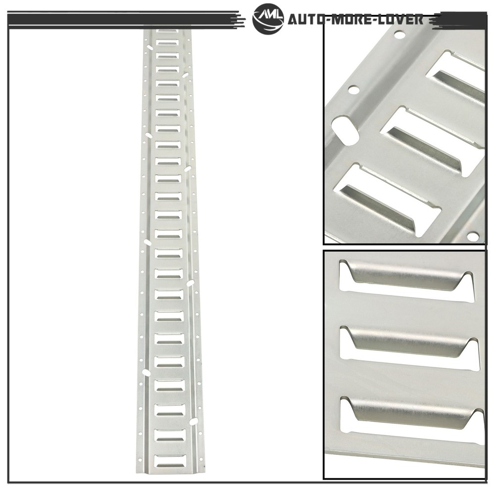 Galvanized E Track Tie Down Rail Kit 4' (6 Pack) for Garages Vans Trailers