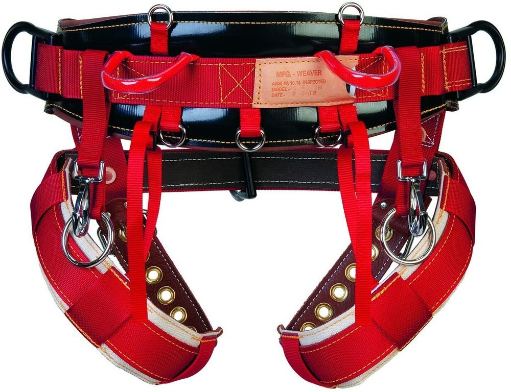 Weaver Tree Climbing Saddle, Floating Dee Ring, WLC-530, Padded Leg Straps
