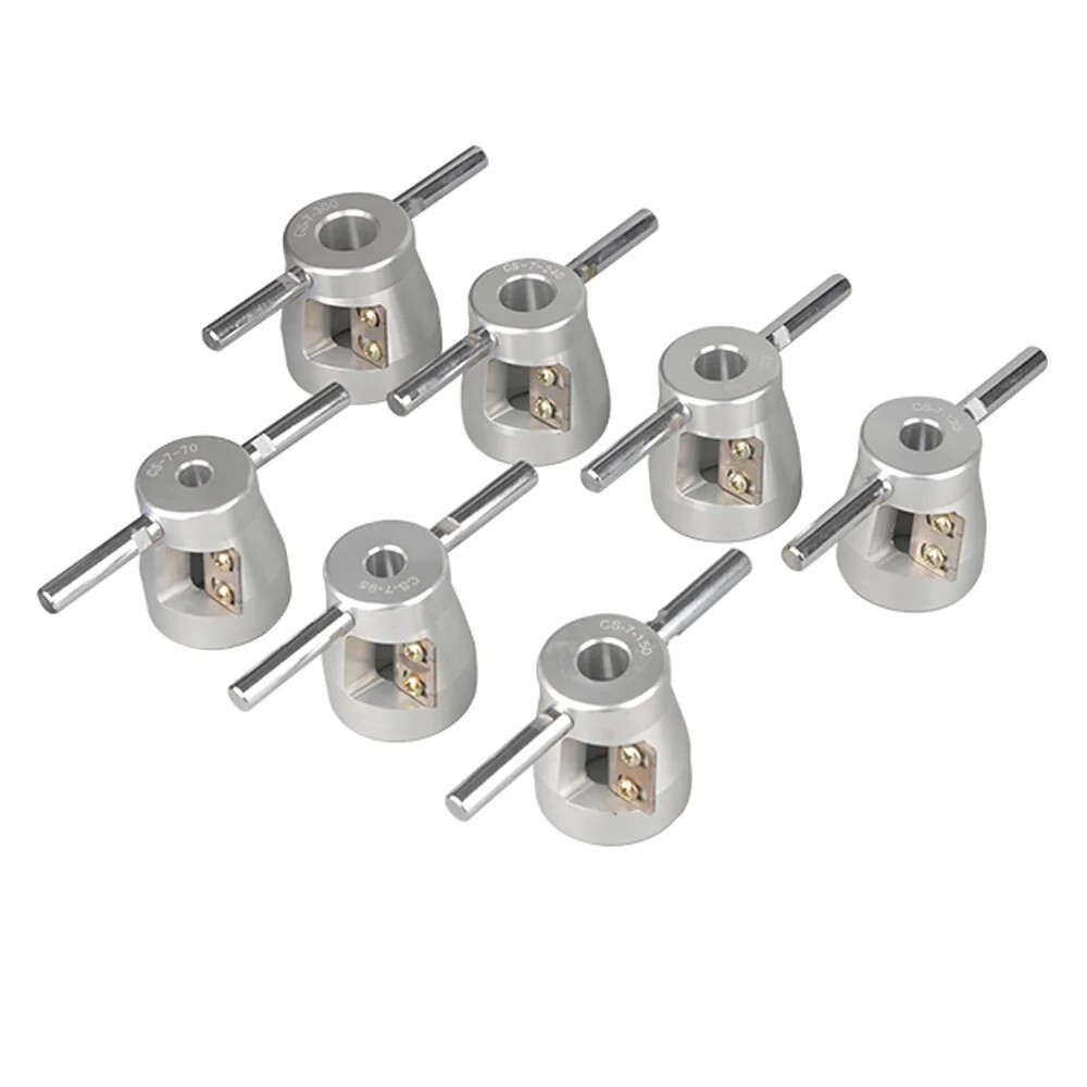 10kv High Voltage Cable Manual Ring Stripper 7PCS Set Cable Head Chamfering Tool