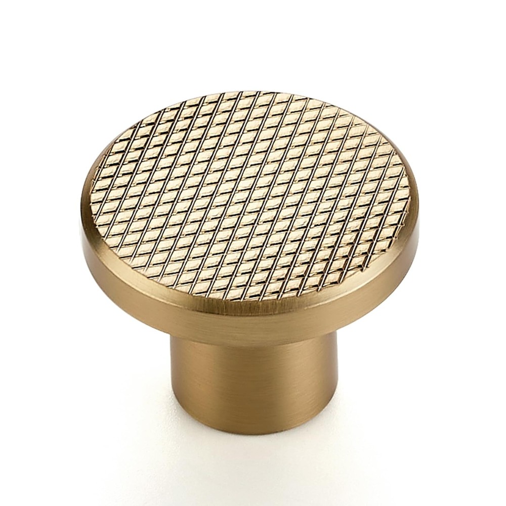 30 Pack Champagne Bronze Cabinet Knobs, 1-3/16 Inch (30mm) Round Drawer Pulls...