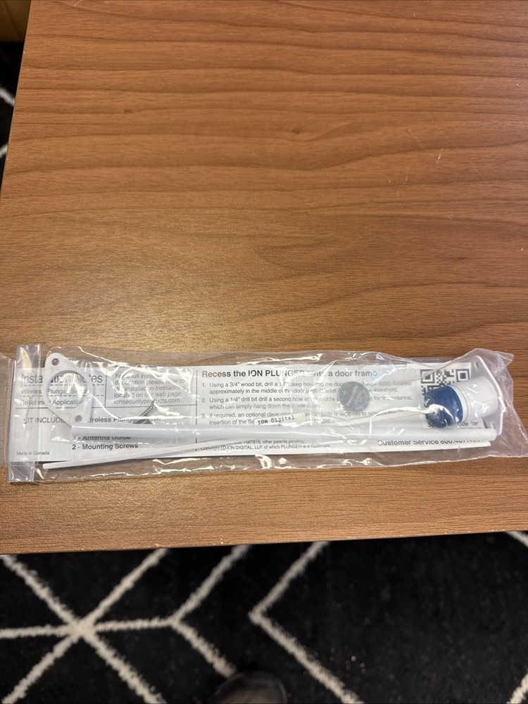 ION Digital Micra-2GIG Plunger Switch Wireless Door Security Sensor (New)