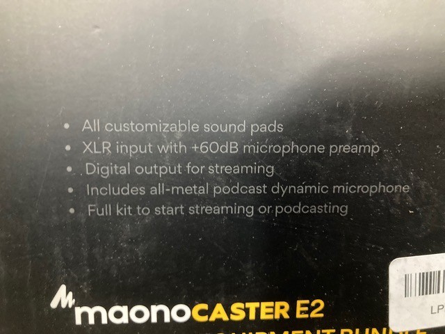 Maono Caster E2 Podcast Equipment Bundle with Dynamic Mic, Bluetooth, AME2C