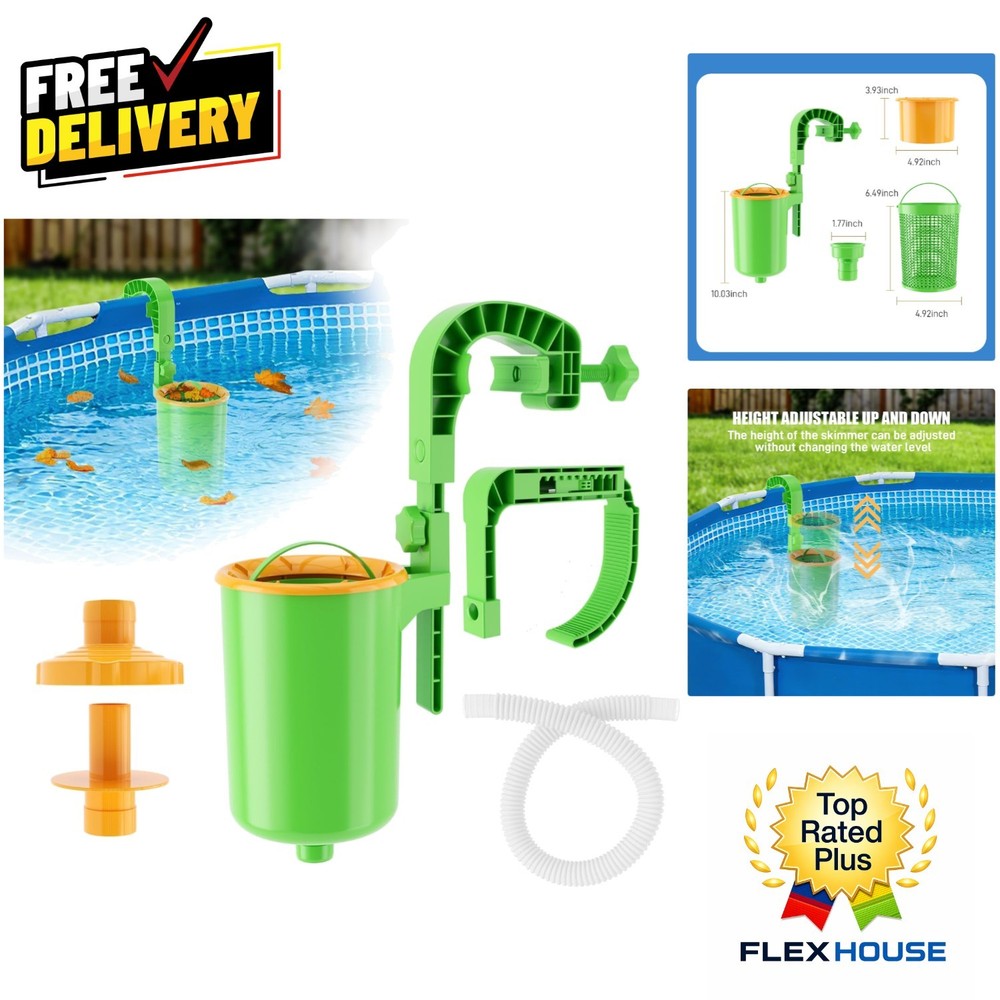 Durable Wall-Mounted Pool Skimmer Baskets for Above Ground Pools - Easy Clean