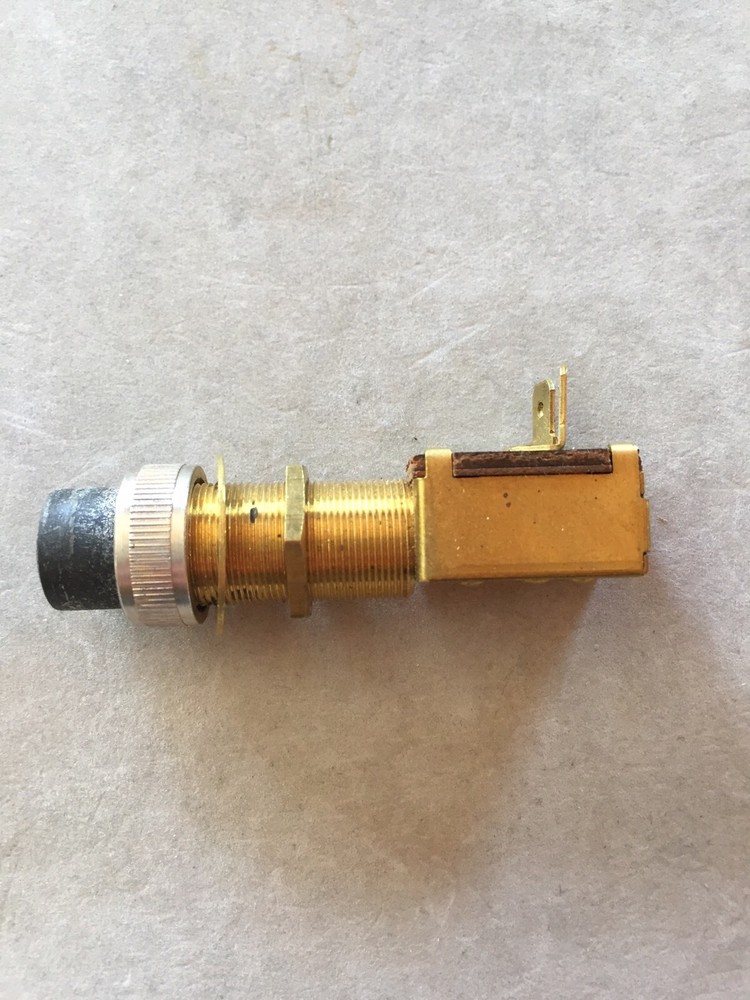 BOAT PUSH BUTTON SWITCH~ON-OFF~HORN~START~BRASS~12 Volt