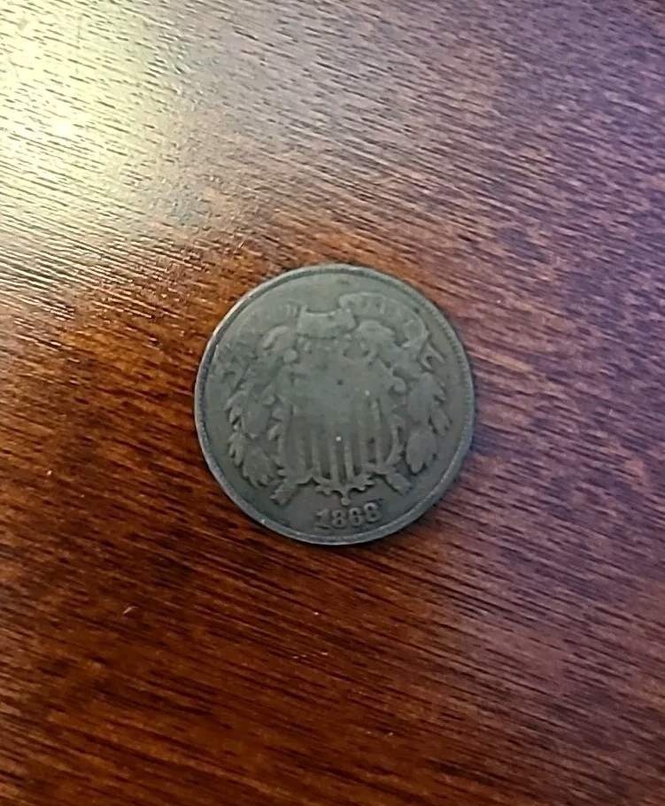 1868 US Two Cent Piece, Ungraded