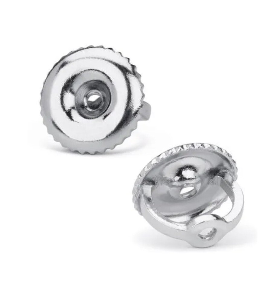 14K WhiteGold Replacement 1 Pair Screw Back for Stud Earrings Value $75.00
