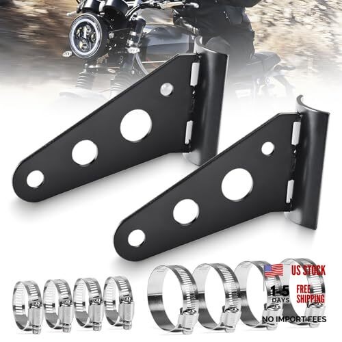 Motorcycle Headlight Brackets With Motorcycle Headlight Brackets - Side Mount
