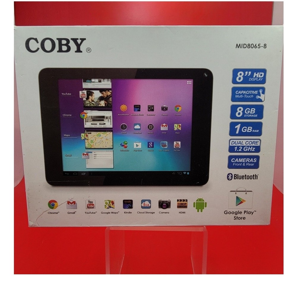Coby Kyros Touchscreen Wi-Fi Tablet MID8065-8 Black Open Box
