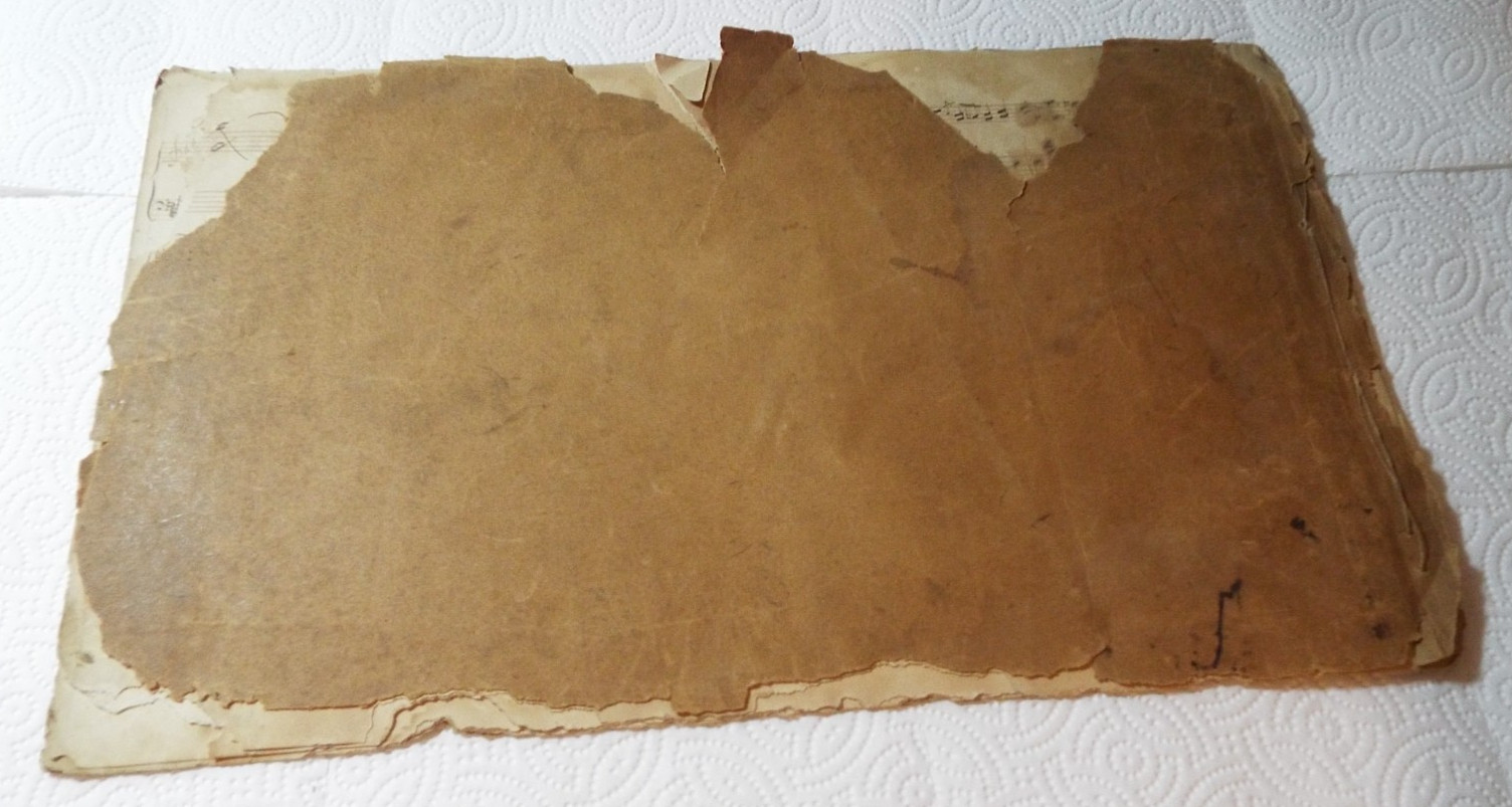 ANTIQUE 1800s HANDWRITTEN SHEET MUSIC WITH SIGNATURES GERMAN COMPOSERS READ!!!!