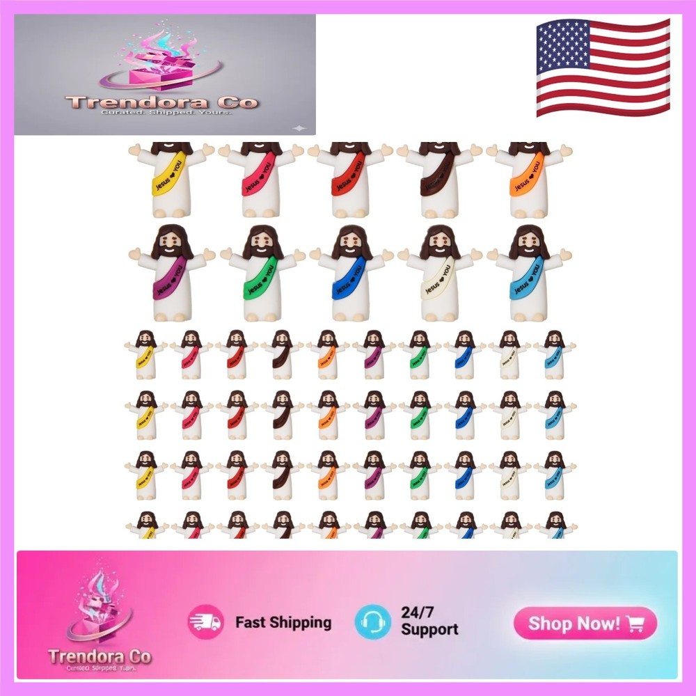 50-Pack Tiny Jesus Figurines - Perfect for Easter Celebrations & Sunday School