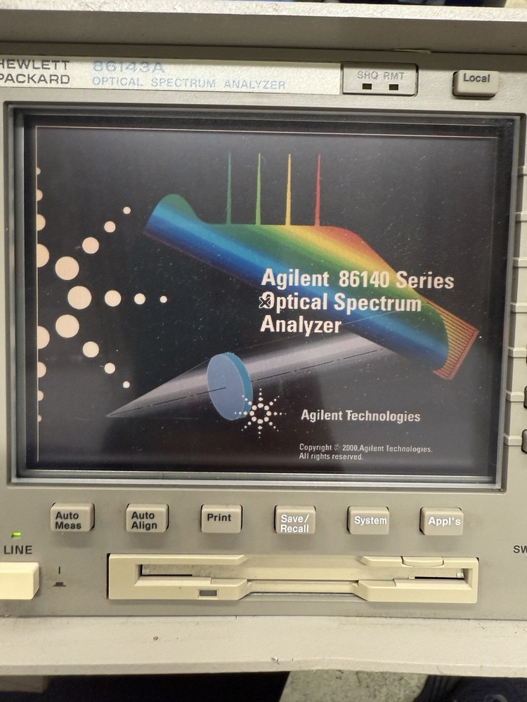 HEWLETT-PACKARD 86143A OPTICAL SPECTRUM ANALYZER