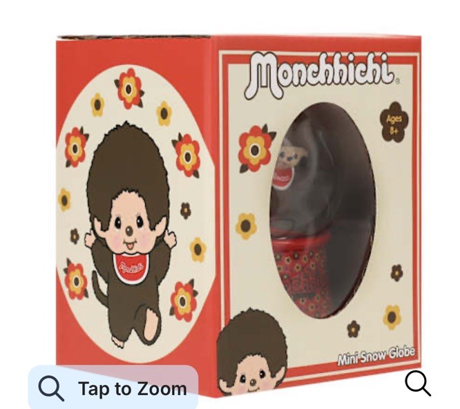 Monchhichi Mini Snow Globe NIB- BOY