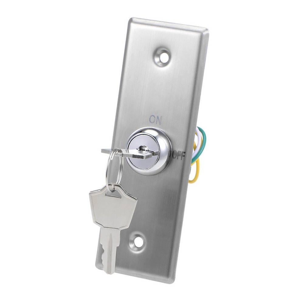 Key Switch Lock On/Off Exit Door Lock Emergency Door Release DPST w 2 Keys
