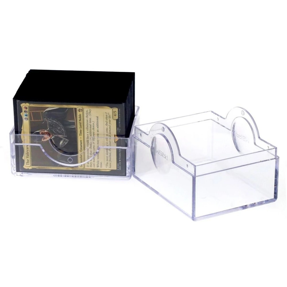 2 BCW Crystal Clear Smooth Glossy Prism Deck Cases