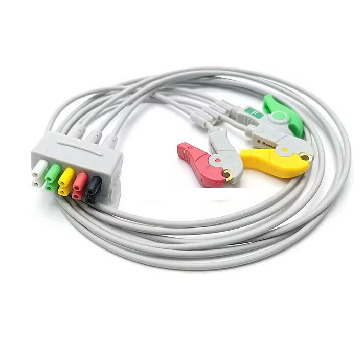 GE Marquette ECG Cable 3 Leadwire Clip IEC Compatible