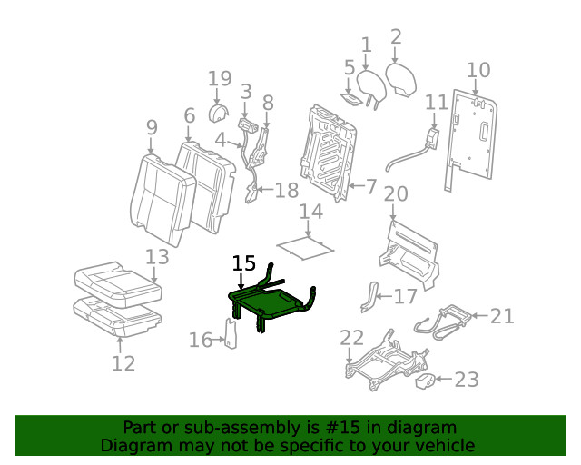 Genuine GM Cushion Frame 89043295