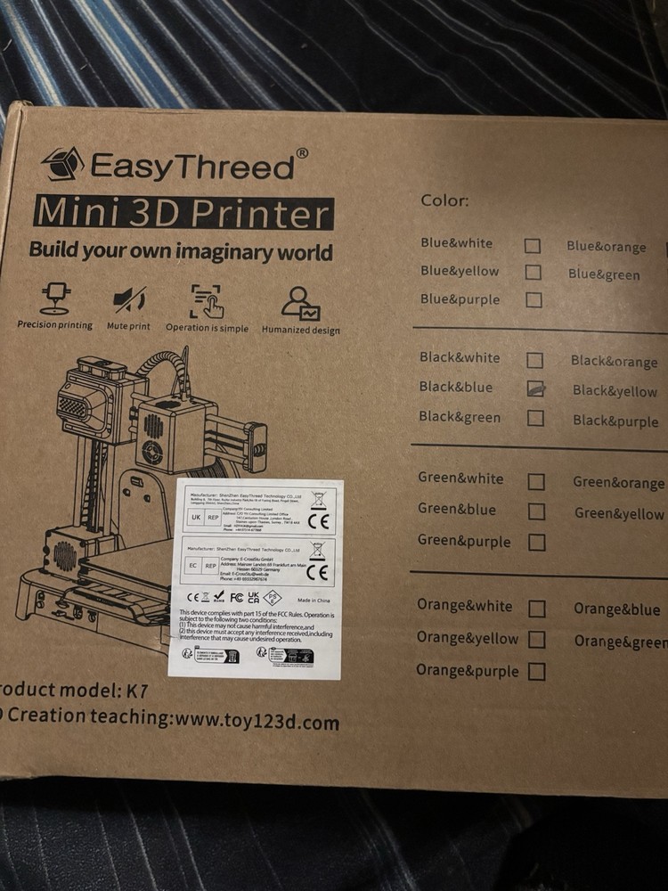 Easy Thread Mini 3D Printer