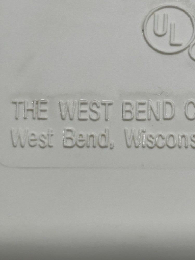 Vintage West Bend Kitchen Controlle Mult-function Advanced Appliance