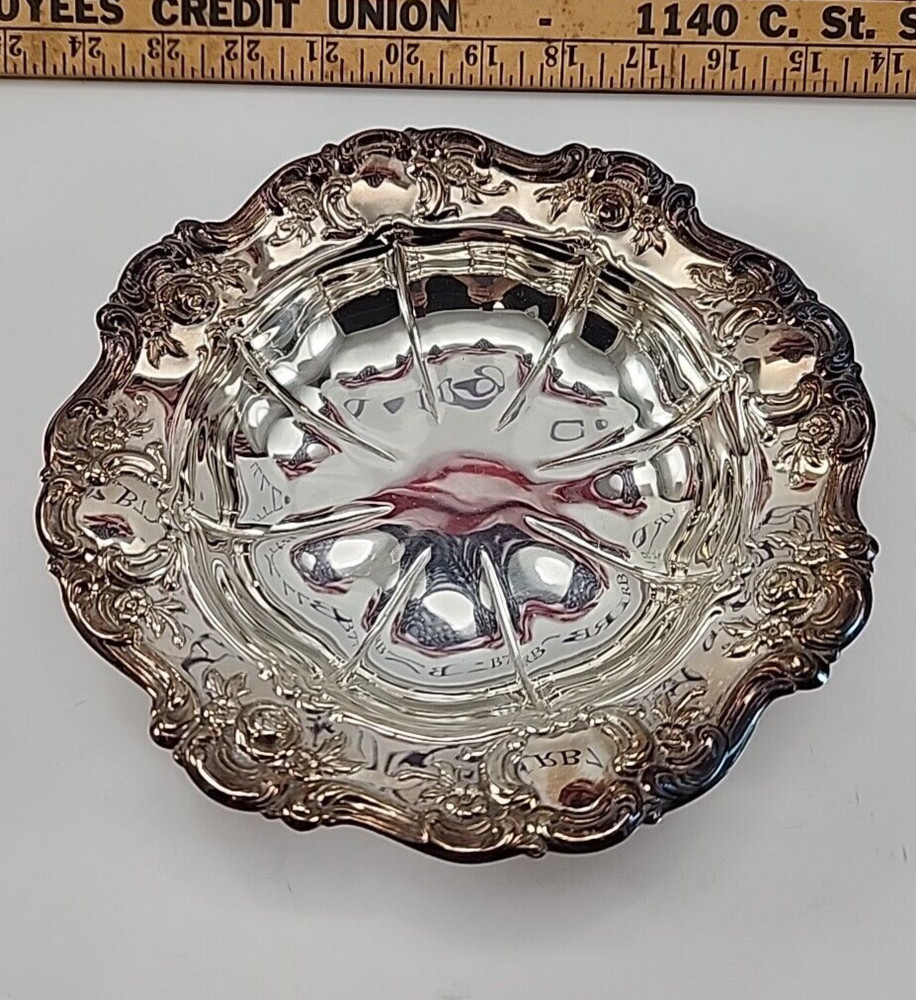 Towle 7.5" Silverplated Candy Dish #4022 Old Master Embossed FAST SHIPPING!!