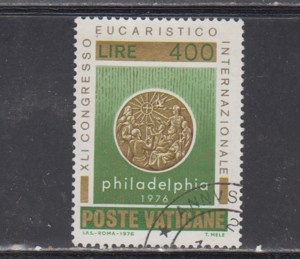 VATICAN :  1976 - USED  - SCOTT #  594