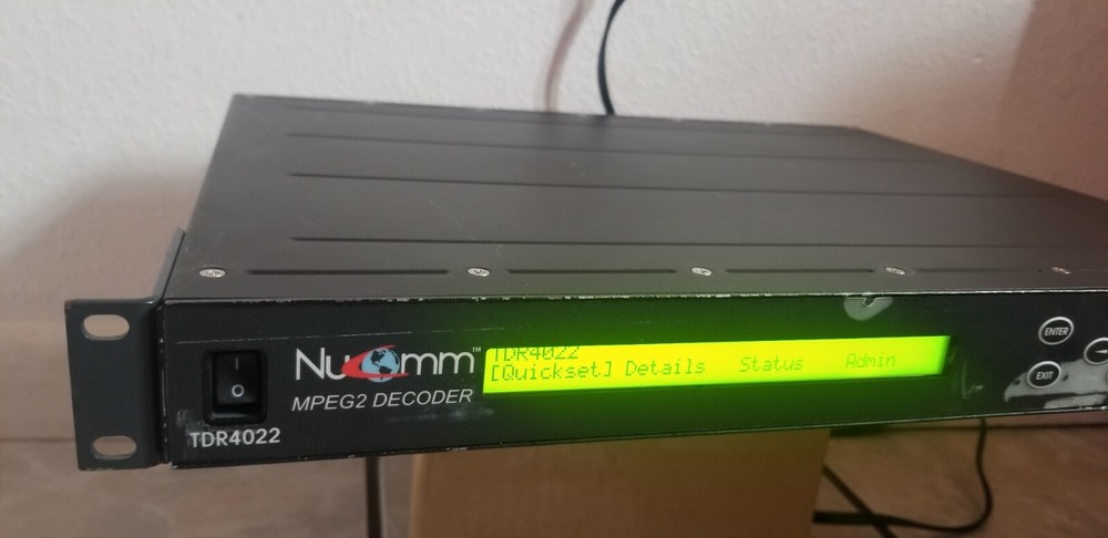Used Nucomm TDR4022 DVB Satellite video receiver