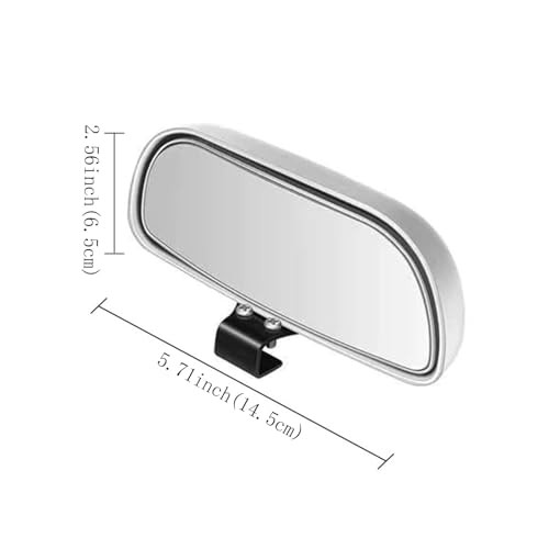 Blind Spot Mirror, Wide Angle HD Glass Side Mirror Adjustable Black 2pack