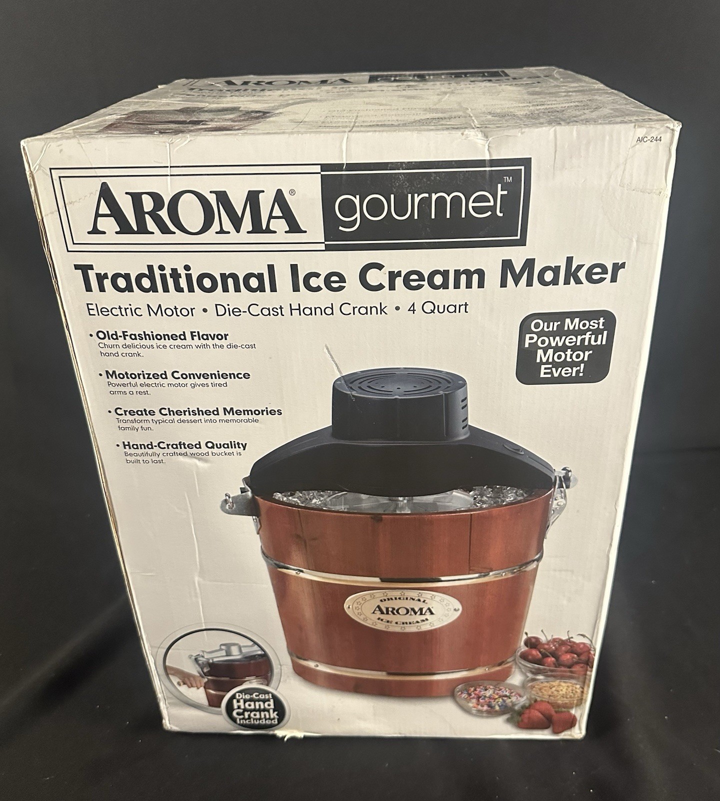 Aroma Gourmet Traditional Ice Cream Maker