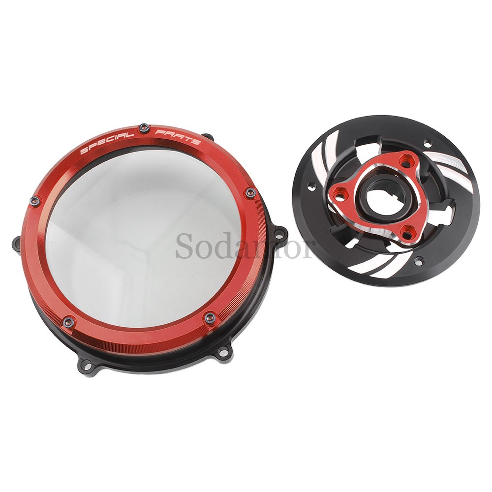 CNC Racing Engine Clear Clutch Cover Spring Retainer For Ducati Panigale V4 18+