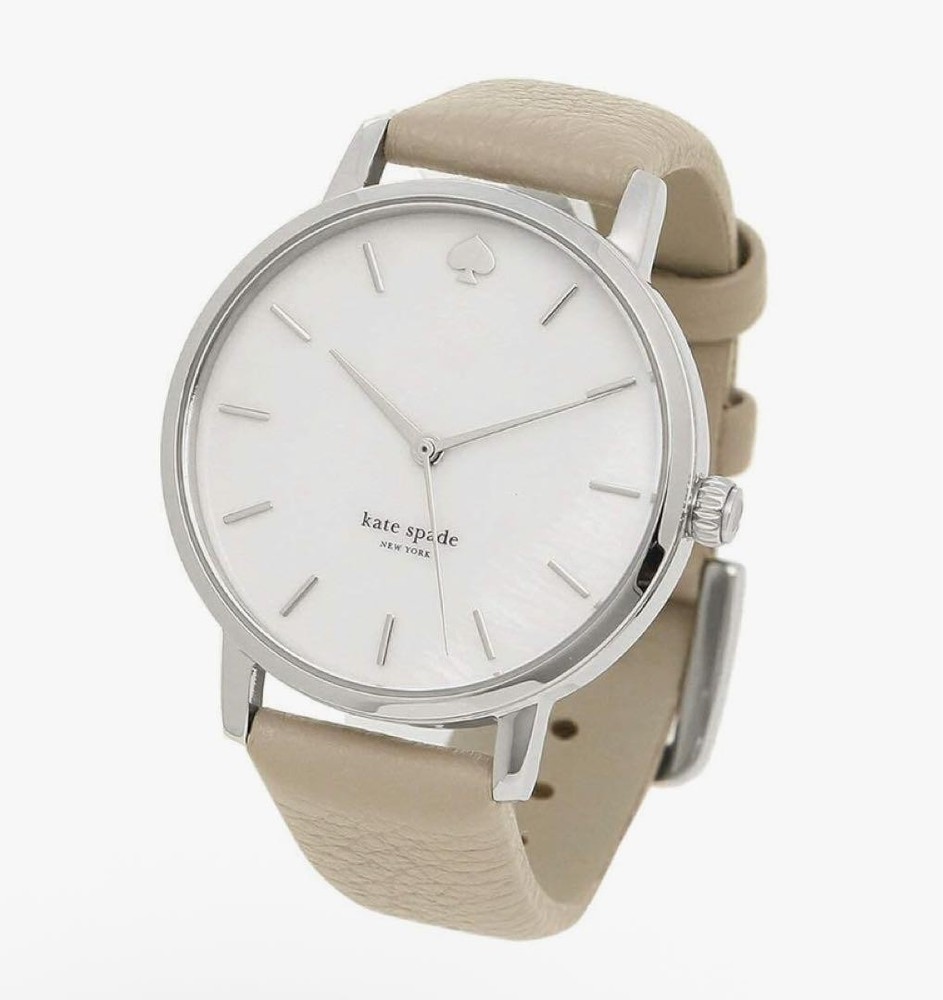 KATE SPADE KSW1141 White Shell Beige/Silver Watch