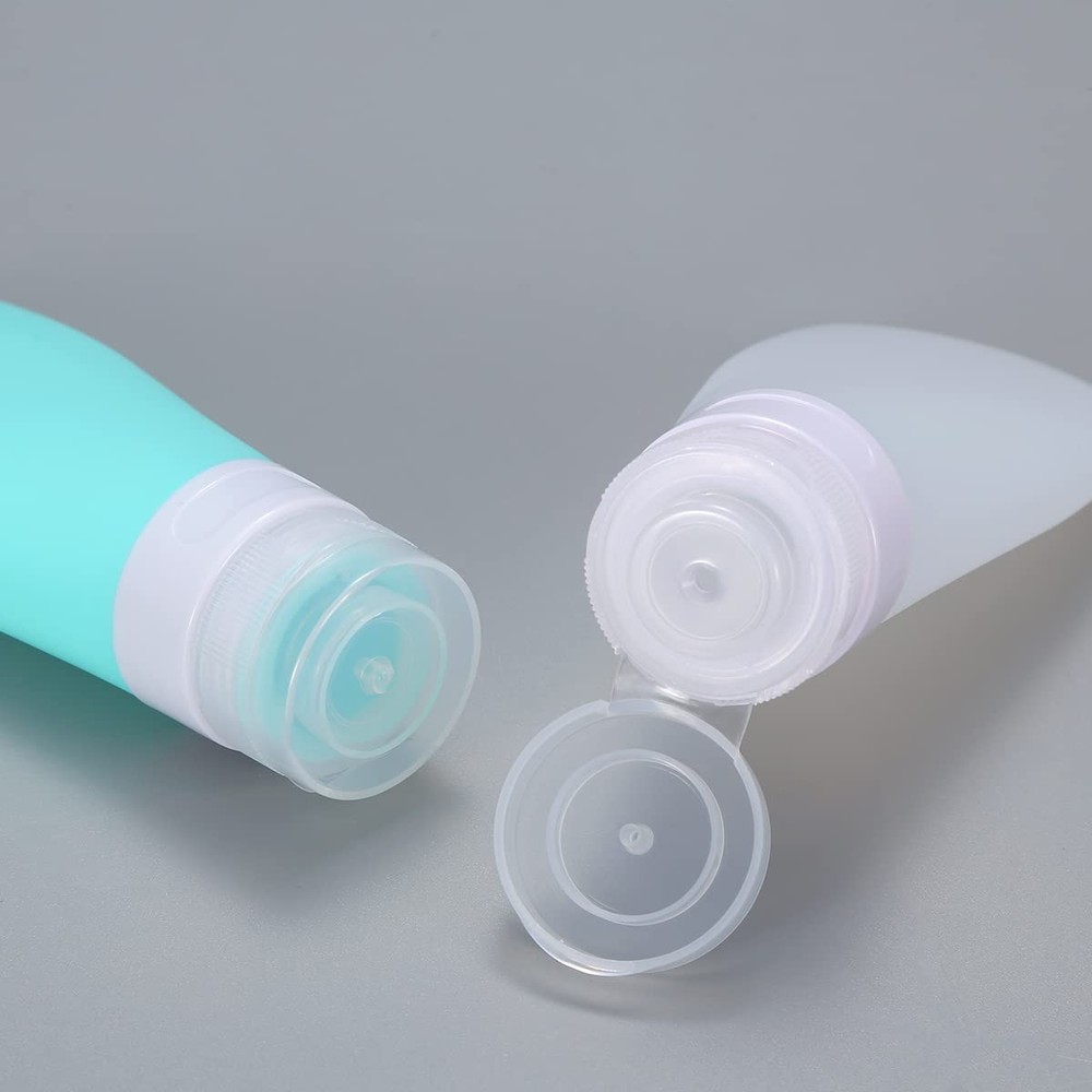Silicone Travel Bottles 1.3oz Leak-Proof Refillable Squeeze Containers Set