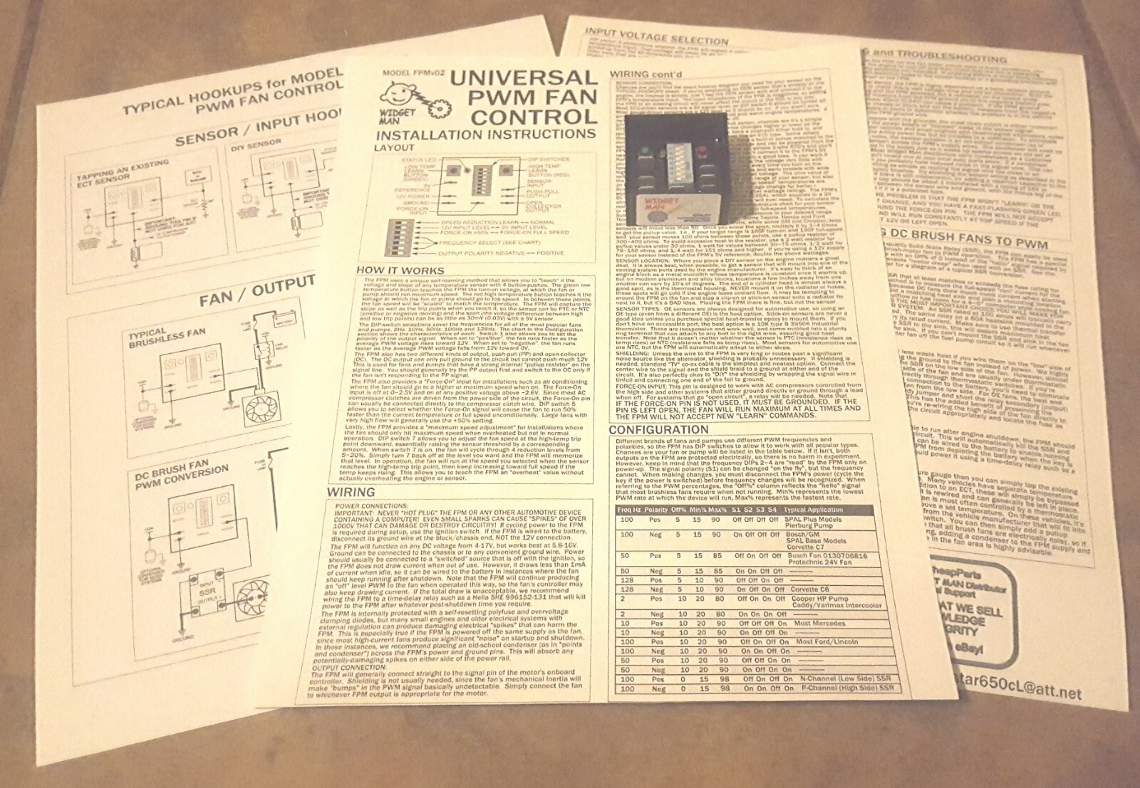 BRUSHLESS PWM VARIABLE FAN CONTROL, use existing sensor with SPAL and other BLDC