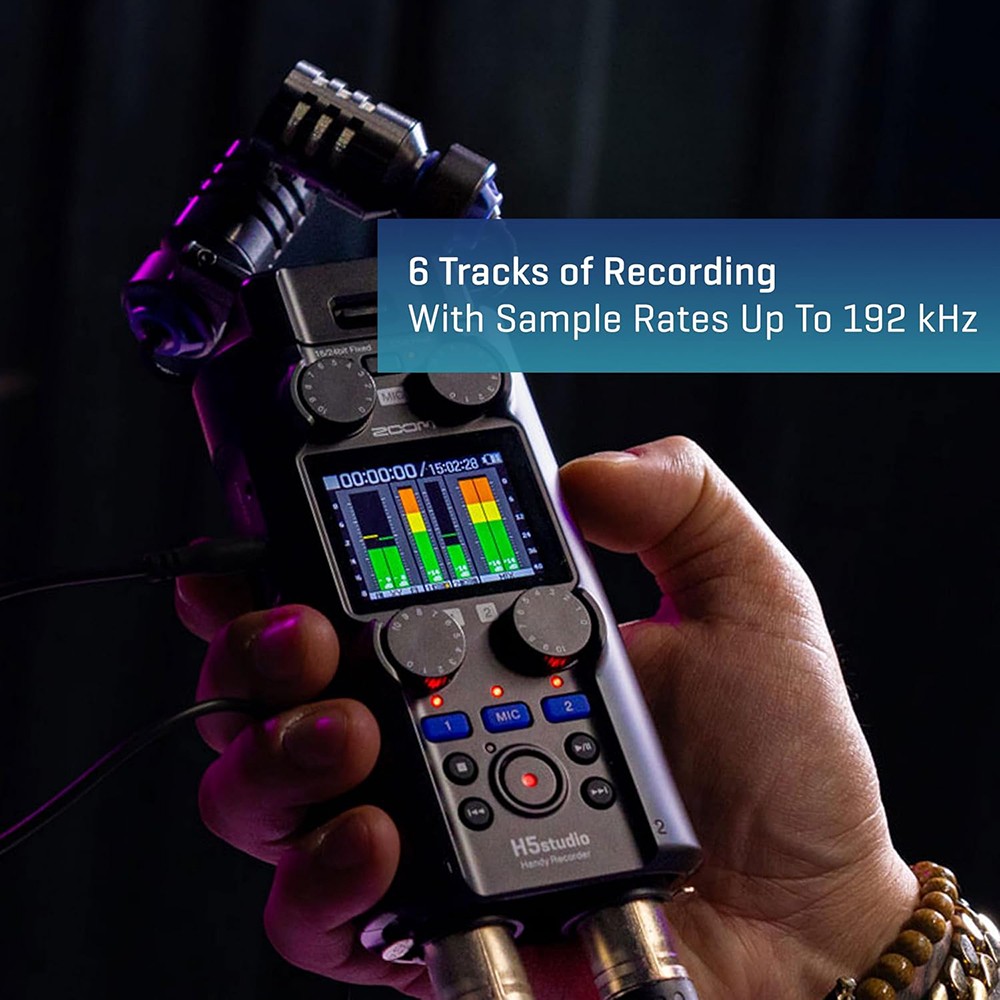 Zoom H5studio 4-Track Handy Recorder with 32-Bit Float Recording