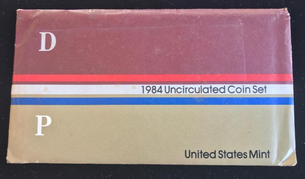 THREE 1984 UNCIRCULATED P & D MINT SETS ~ FIVE-COIN SETS EACH MINT ~US MINT PACK