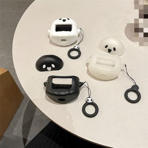 SKPY 3D Cute Cartoon Ghost Design Rugged Shockproof Case Compatible with Black