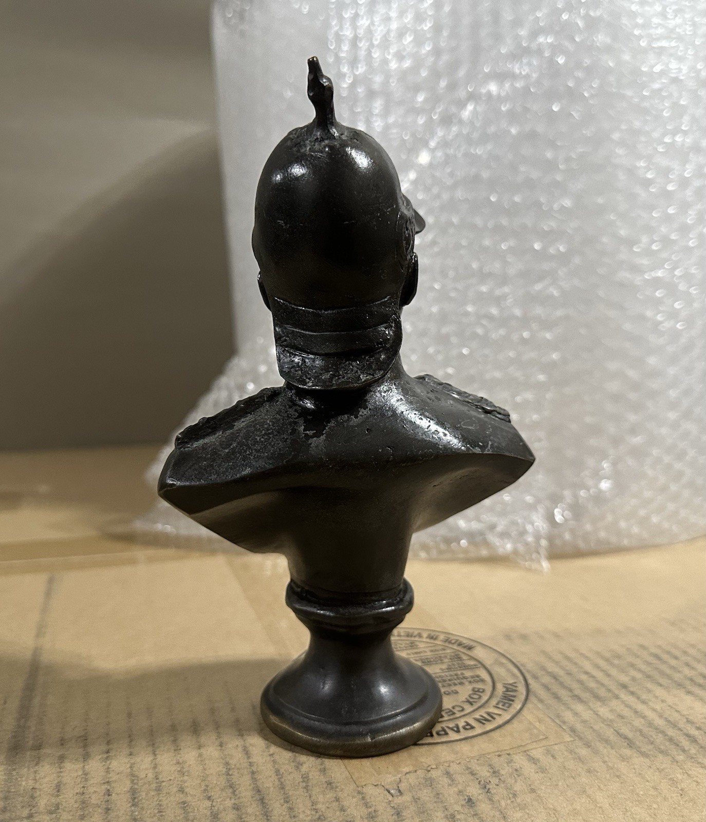 COOL! German Otto Von Bismarck Desk Statue Bronze Good Condition!