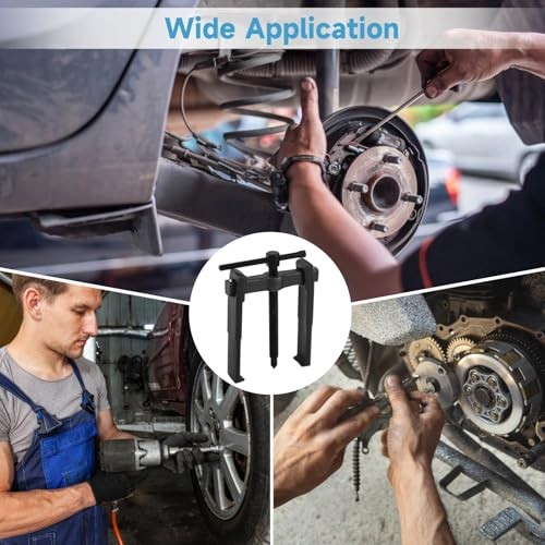 4 PCS 2 Jaw Gear Puller, 3'' 4'' 6'' 8'' Adjustable Bearing Puller Remover,
